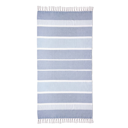Stamina Warton sarong with terry towel in cotton (340 gsm) in light royal, ready for logo printing