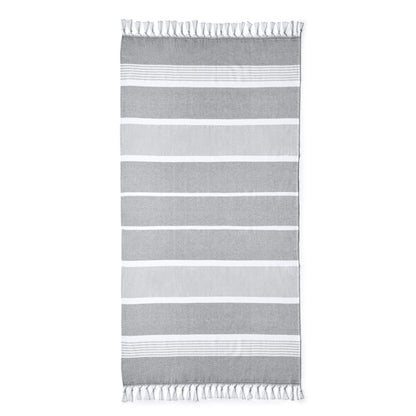 Stamina Warton sarong with terry towel in cotton (340 gsm) in light grey, ready for logo printing
