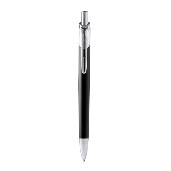 Stamina Borg recycled aluminium ball pen in black, ready for laser engraving