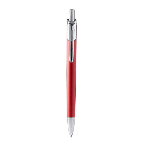 Stamina Borg recycled aluminium ball pen in red, ready for laser engraving