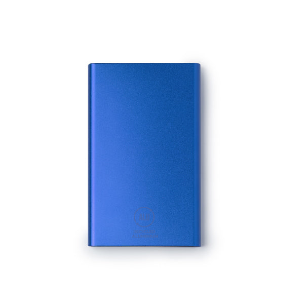 Stamina Karna recycled aluminium power bank 000 mAh in royal blue, ready for logo printing