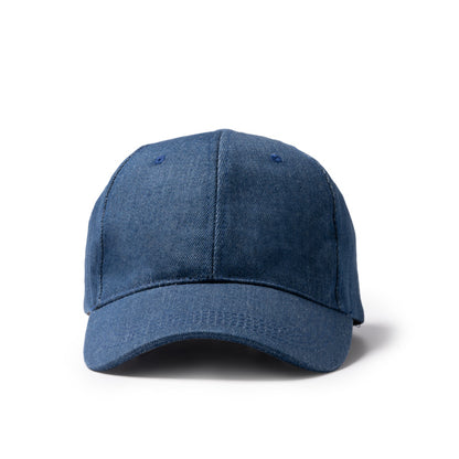 Stamina Isbud denim cap in blue jeans, ready for logo printing