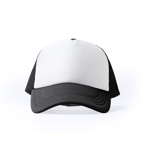 Stamina Barny polyester cap in black, ready for logo printing