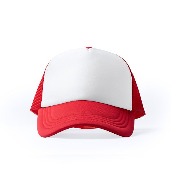 Stamina Barny polyester cap in red, ready for logo printing