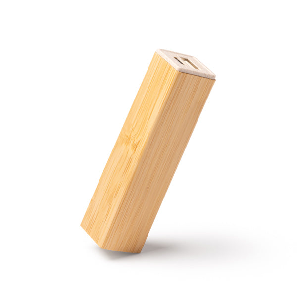 Stamina Munter bamboo and wheat fibre power bank 600 mAh, ready for logo printing