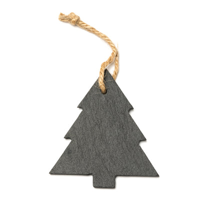 Stamina Rudolf slate Christmas decoration in tree, ready for logo printing