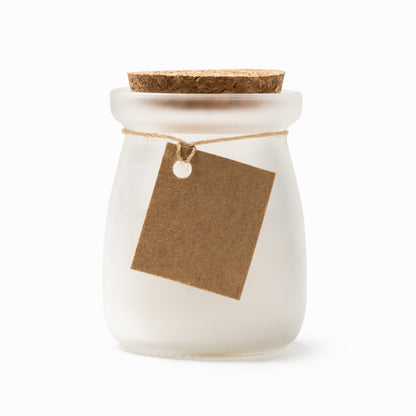 Stamina Surna scented candle in white, ready for laser engraving
