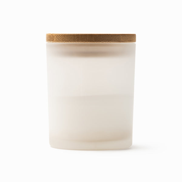 Stamina Vanila scented candle in white, ready for laser engraving