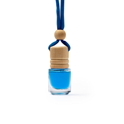Stamina Rindal a glass air freshener in royal blue, ready for logo printing