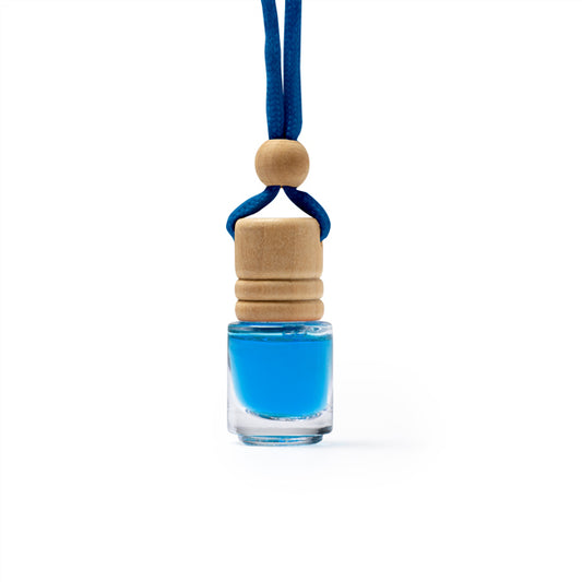 Stamina Rindal a glass air freshener in royal blue, ready for logo printing