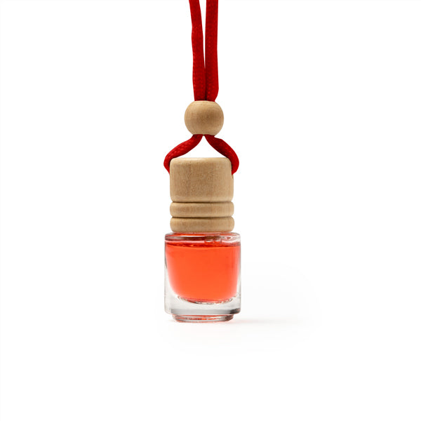 Stamina Rindal a glass air freshener in red, ready for logo printing
