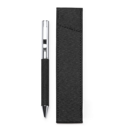 Stamina Braman recycled polyester (RPET) ball pen in black, ready for laser engraving