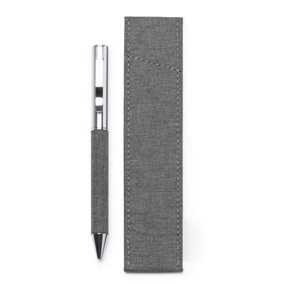 Stamina Braman recycled polyester (RPET) ball pen in grey, ready for laser engraving