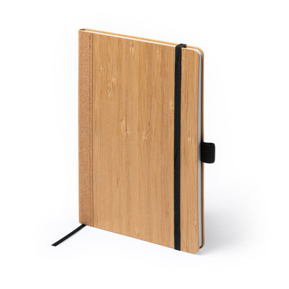 Stamina Austy bamboo and cork notebook A5, ready for laser engraving