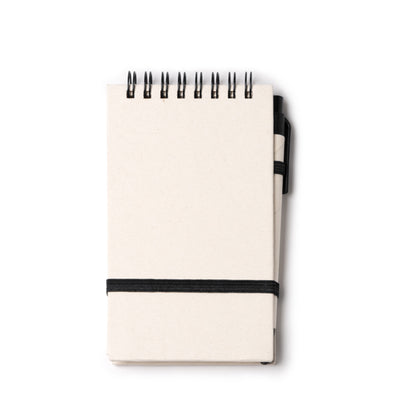 Stamina Rune recycled cardboard from milk notebook A6 in white, ready for logo printing