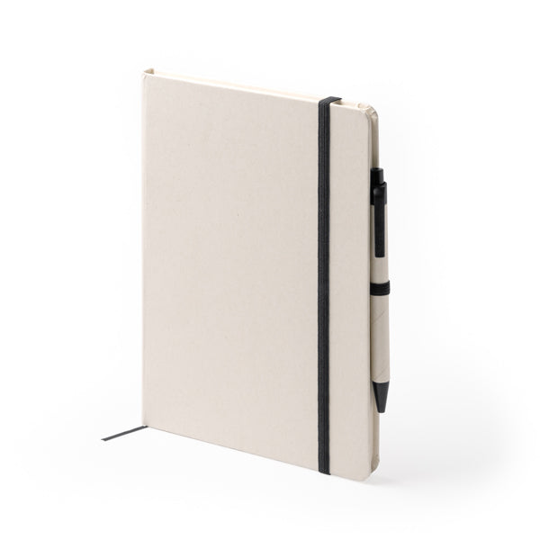 Stamina Auger recycled cardboard from milk notebook A5, ready for logo printing