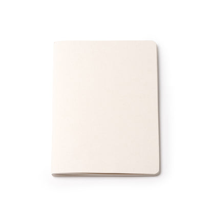 Stamina Bublix recycled cardboard from milk notebook A5 in white, ready for logo printing