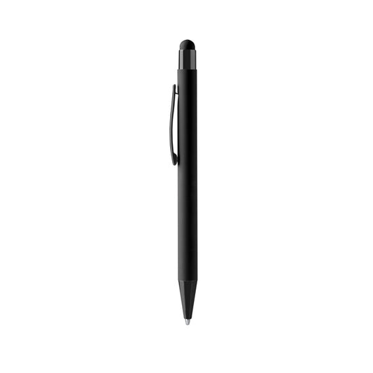 Stamina Peret push ball pen in black, ready for laser engraving