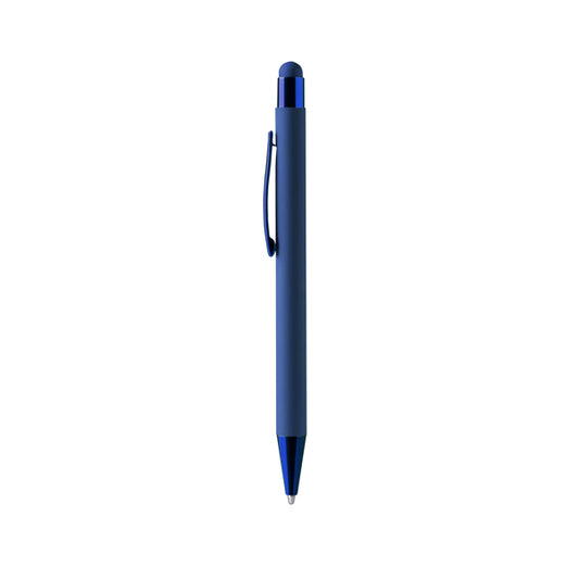 Stamina Peret push ball pen in royal blue, ready for laser engraving
