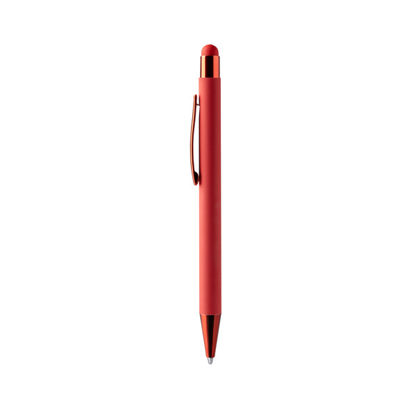 Stamina Peret push ball pen in red, ready for laser engraving