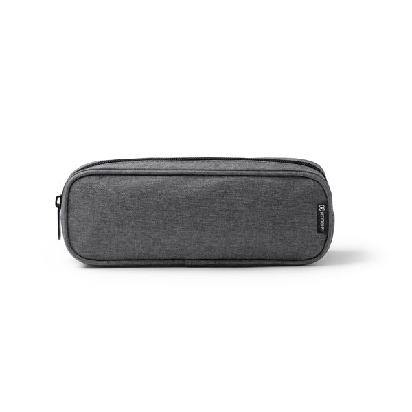 Stamina Montu RPET pencil case in grey, ready for logo printing