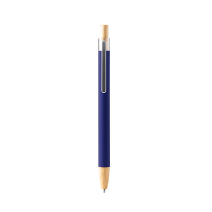 Stamina Silma bamboo ball pen in royal blue, ready for logo printing