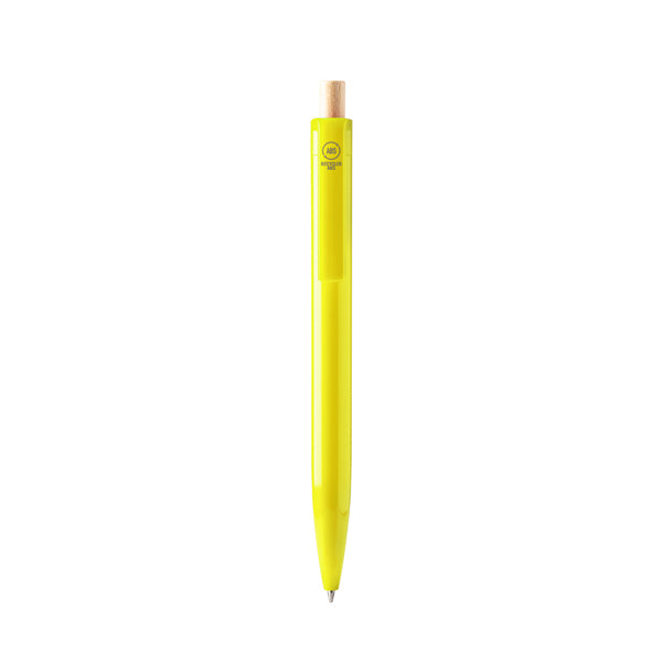 Stamina Kiki recycled ABS and bamboo ball pen in oasis green, ready for logo printing