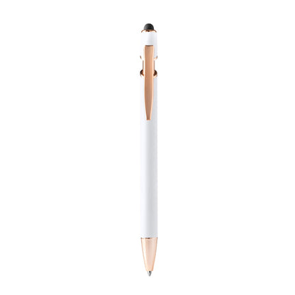Stamina Roses metal ballpoint ball pen in white, ready for laser engraving