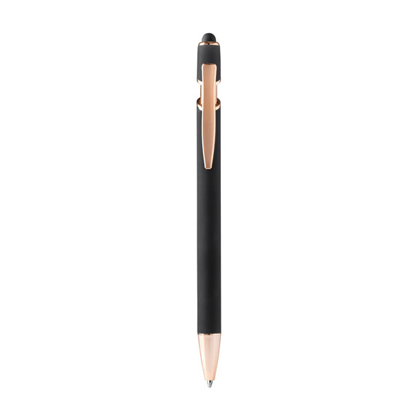 Stamina Roses metal ballpoint ball pen in black, ready for laser engraving