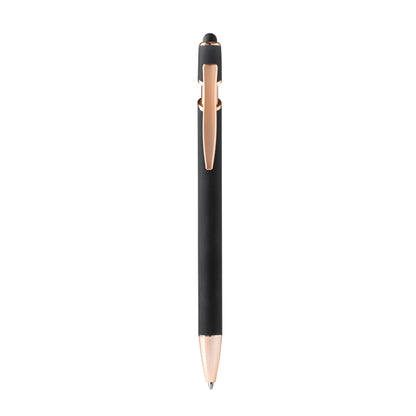 Stamina Roses metal ballpoint ball pen in black, ready for laser engraving