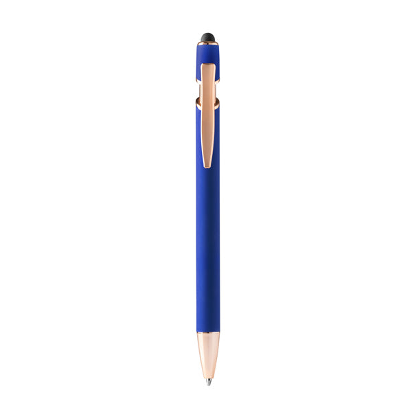 Stamina Roses metal ballpoint ball pen in royal blue, ready for laser engraving