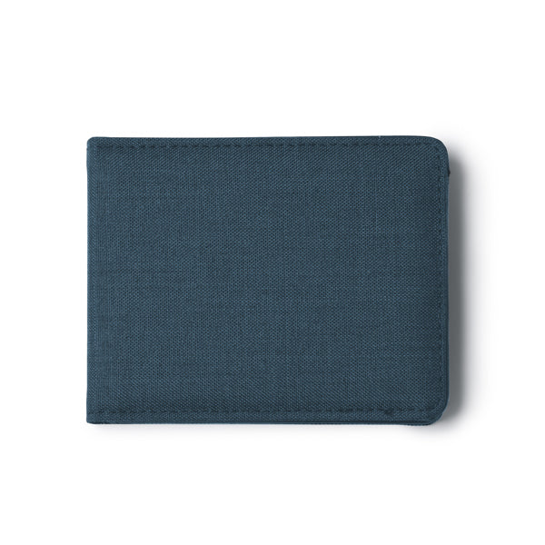 Stamina Beuner RPET purse in heather denim, ready for logo printing