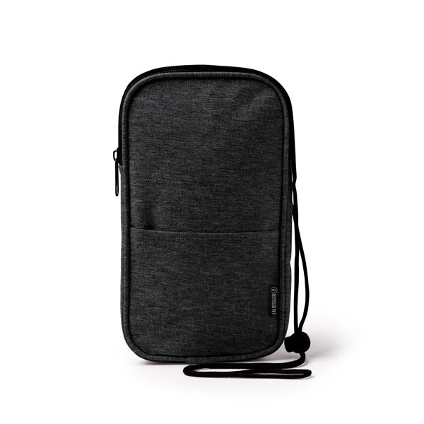 Stamina Suiper RPET phone pouch in black, ready for logo printing