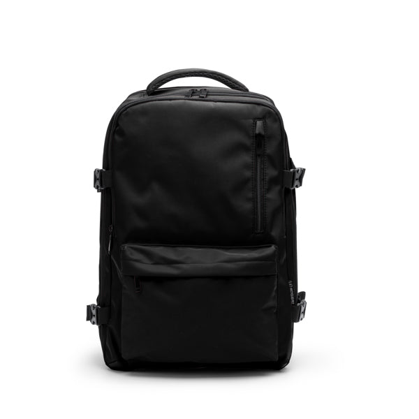Stamina Banter RPET backpack in black, ready for logo printing