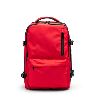 Stamina Banter RPET backpack in red, ready for logo printing
