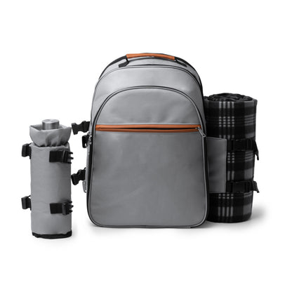 Stamina Garten RPET backpack in grey, ready for logo printing