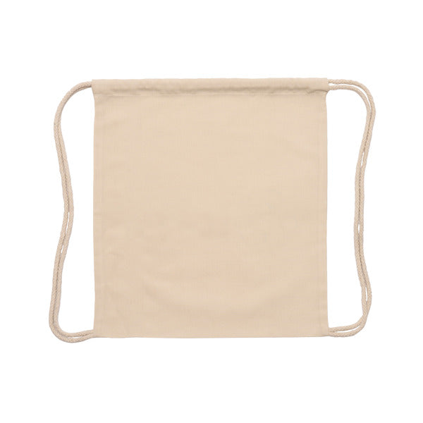 Stamina Canea RPET drawstring bag in beige, ready for logo printing