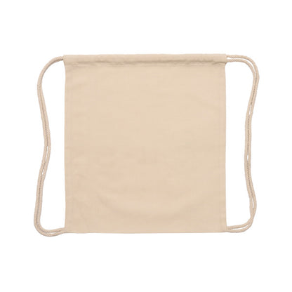Stamina Canea RPET drawstring bag in beige, ready for logo printing