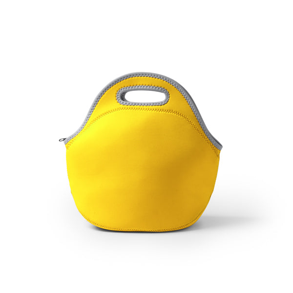 Stamina Gomat neoprene lunch box in yellow, ready for logo printing
