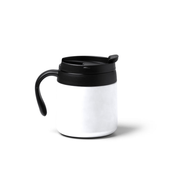 Stamina Vake recycled stainless steel thermal cup 350 ml in white, ready for laser engraving