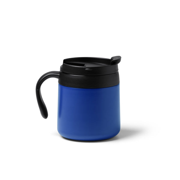 Stamina Vake recycled stainless steel thermal cup 350 ml in royal blue, ready for laser engraving