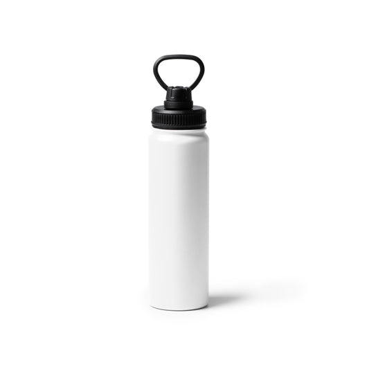 Stamina Polit vacuum flask 750 ml in white, ready for laser engraving