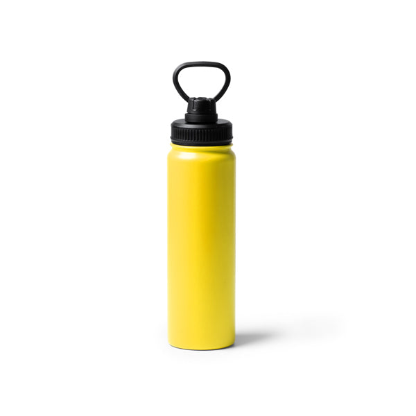 Stamina Polit vacuum flask 750 ml in yellow, ready for laser engraving