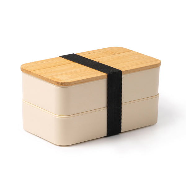 Stamina Janex bamboo and PP lunch box, ready for logo printing