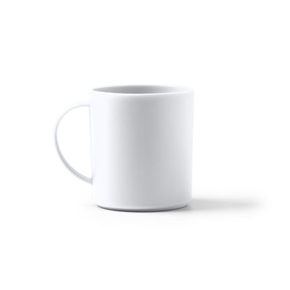 Stamina Lino ml reusable PP mug 300 ml in white, ready for logo printing