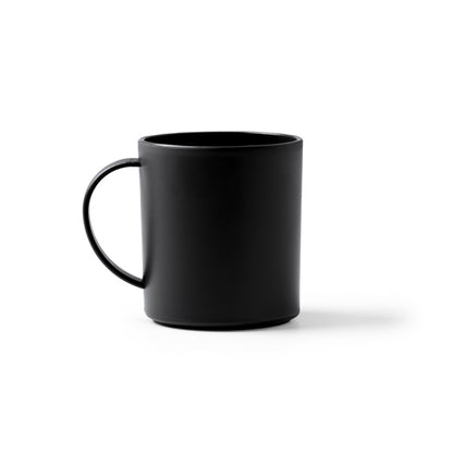 Stamina Lino ml reusable PP mug 300 ml in black, ready for logo printing