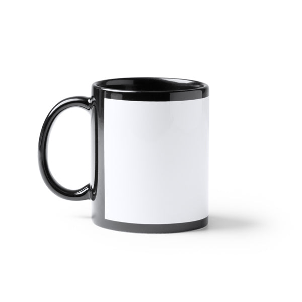 Stamina Lixi ml ceramic mug 350 ml in black, ready for logo printing