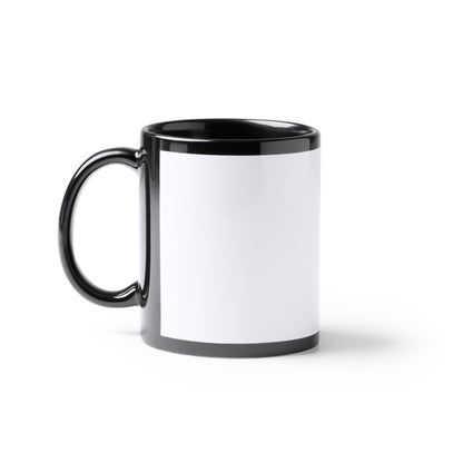 Stamina Lixi ml ceramic mug 350 ml in black, ready for logo printing