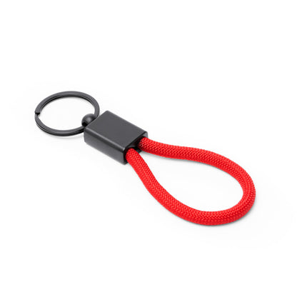 Stamina Makan metal and polyester keyring, ready for laser engraving