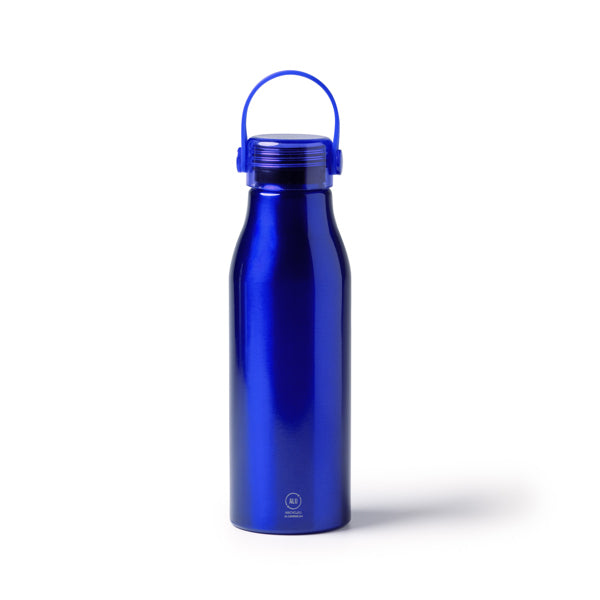Stamina Fental recycled aluminium bottle 750 ml in royal blue, ready for laser engraving